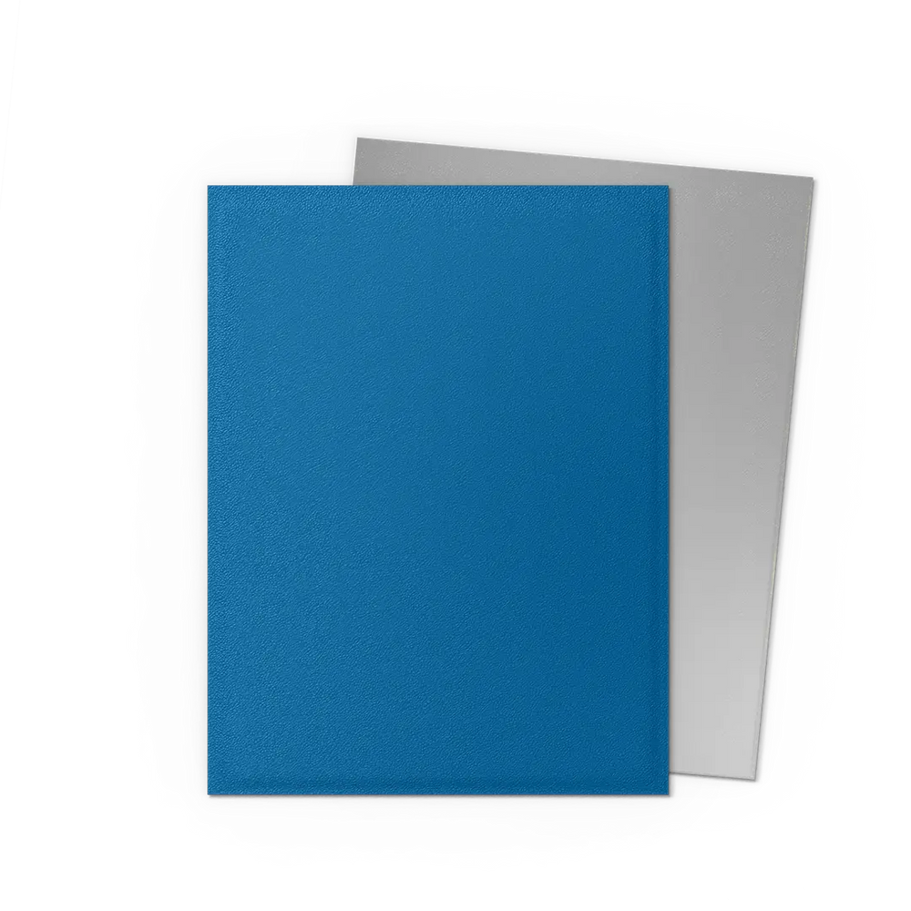 Dragon Shield Matte Dual - Cobalt & Silver - (100ct) Standard Size