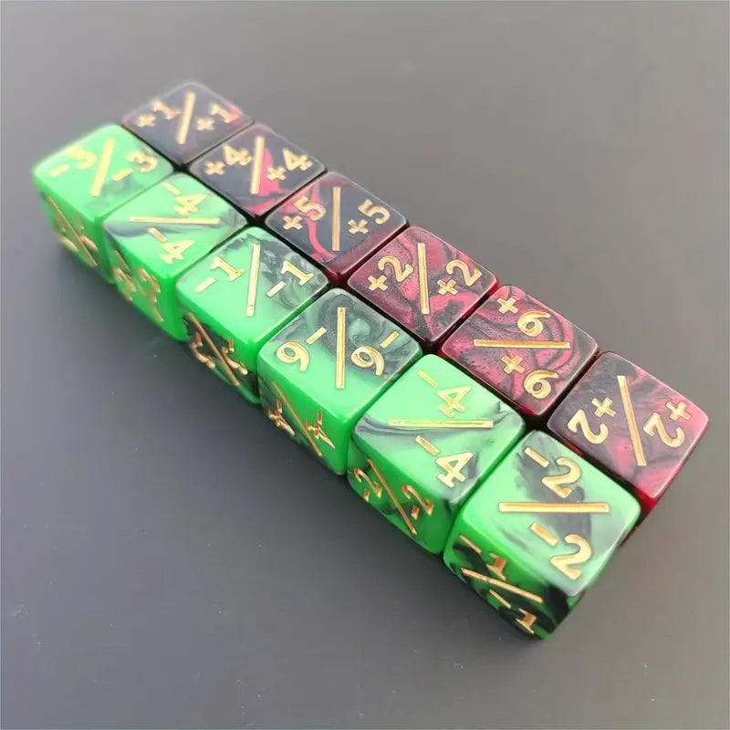 12 Pieces Set Arithmetic Dice- Starry Sky Colours (Copy)