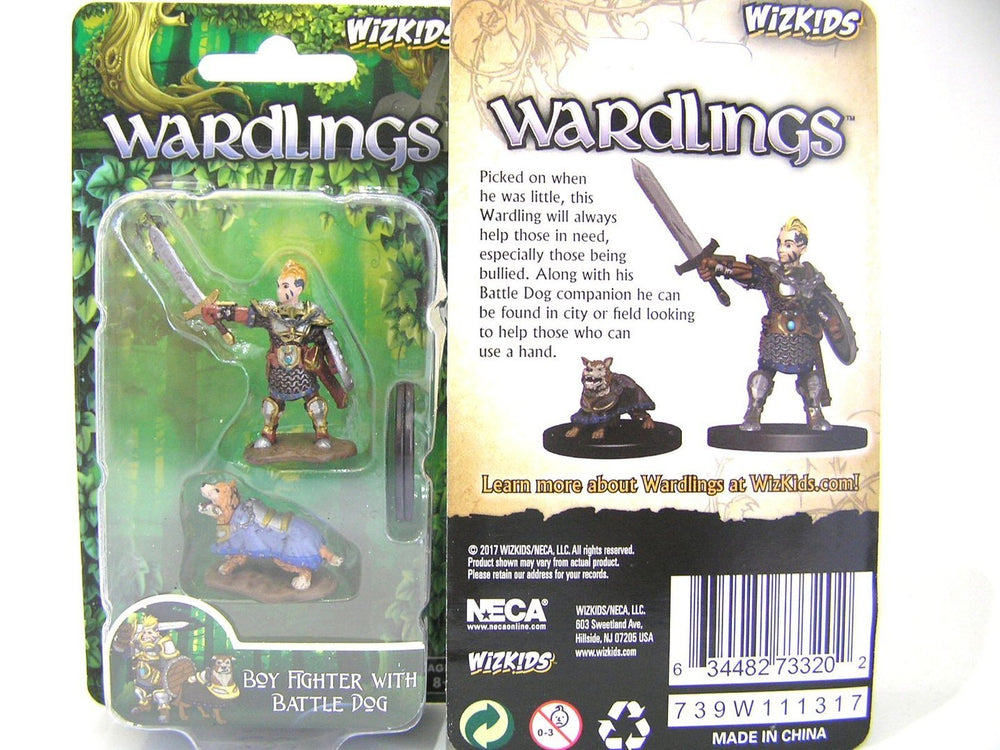 Wardling Painted Miniatures : Boy Fighter & Battle Dog