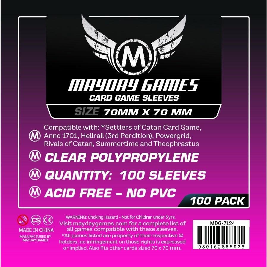 Mayday Games - Card Sleeves 100 (70 x 70mm) Mayday Games - Card Sleeves 100 (70 x 70mm)