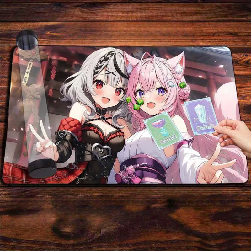 Anime Girls Playmat and Tube