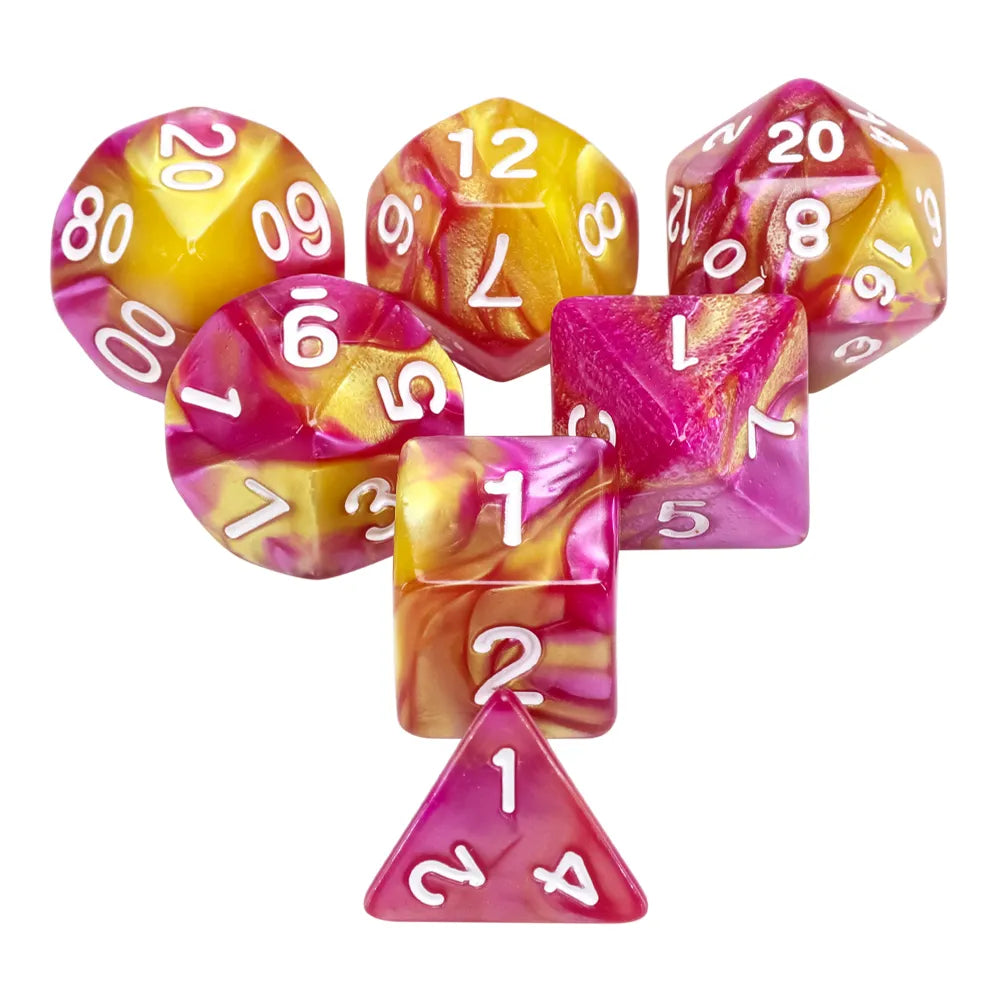 Battleground polyhedral dice sets blended
