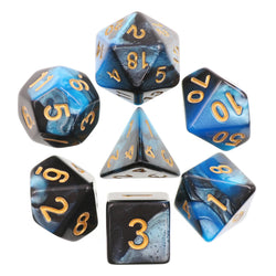 Battleground polyhedral dice sets blended