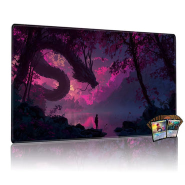 Pink Forest Dragon Pattern Playmat