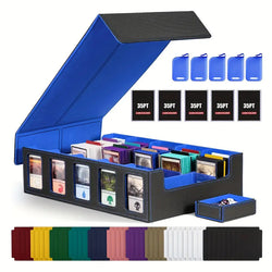 Card Storage Box 5 Window display 3000+ (Black Blue)