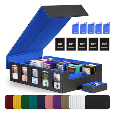 Card Storage Box 5 Window display 3000+ (Black Blue)