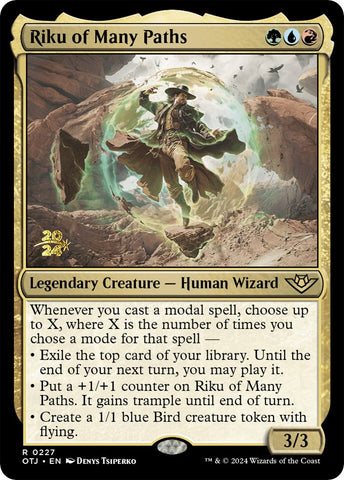 Riku of Many Paths [Outlaws of Thunder Junction Prerelease Promos]