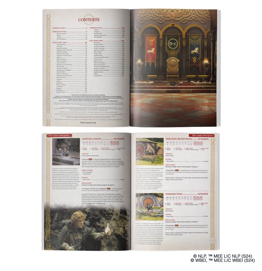 Middle-earth Strategy Battle Game Armies of the Lord of The Rings