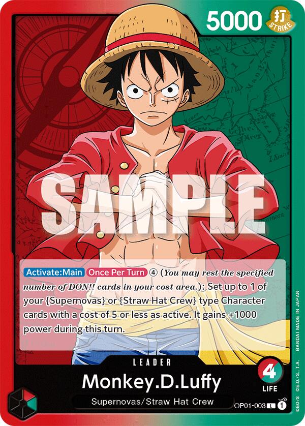 Monkey.D.Luffy [One Piece Demo Deck Cards]