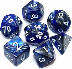 Battleground polyhedral dice sets blended