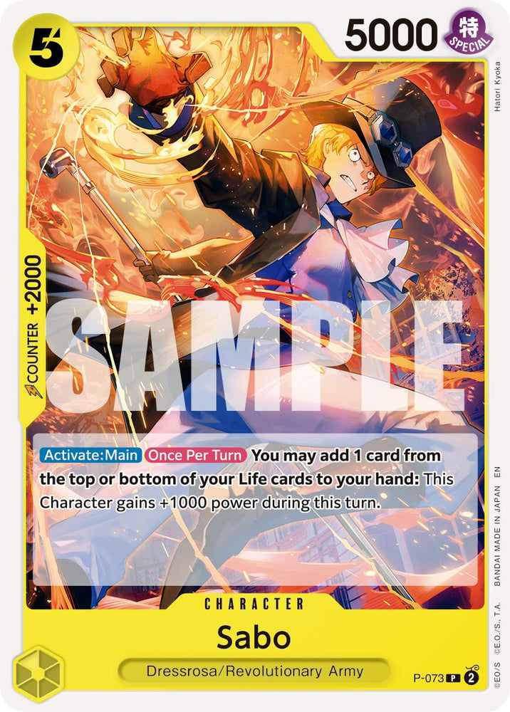 Sabo (P-073) (Pirate Foil) [Premium Booster -The Best- Vol. 2]