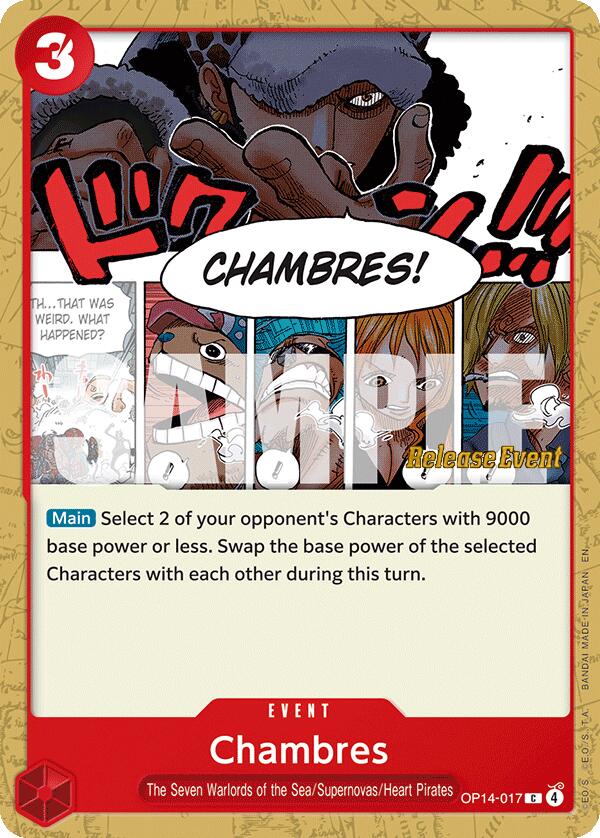 Chambres [The Azure Sea's Seven Release Event Cards]