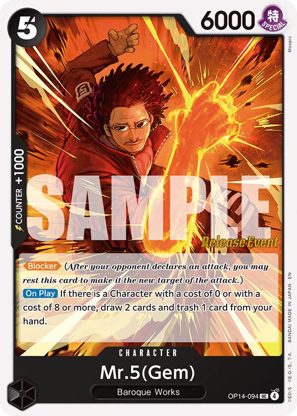 Mr.5(Gem) [The Azure Sea's Seven Release Event Cards]