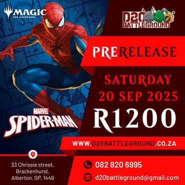 Saturday MTG Spiderman Pre-release  Ticket - Sat, Sep 20 2025