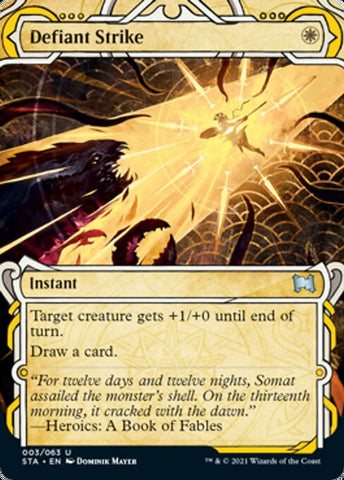 Defiant Strike (Foil Etched) [Strixhaven: Mystical Archive]