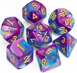 Battleground polyhedral dice sets blended