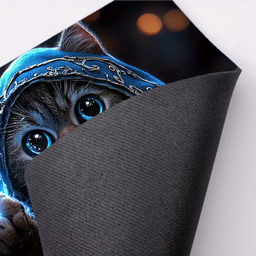MTG play mat Wizard cat