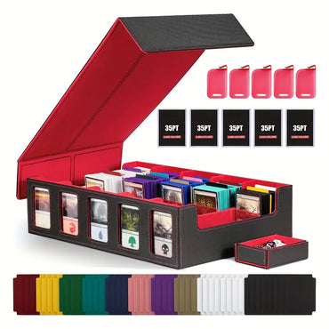 Card Storage Box 5 Window display 3000+ (Black Red)