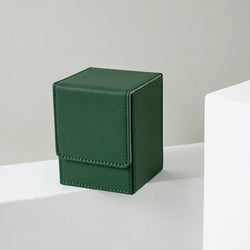 Vertical Card Storage Box 100+ Single Sleeved  (Green)