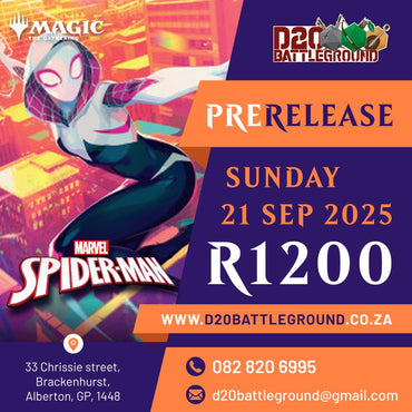 Sunday MTG Spiderman Pre-release  Ticket - Sun, Sep 21 2025
