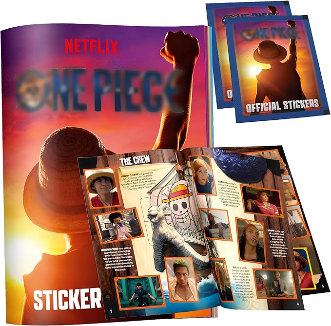 One Piece Sticker Album + 2 Sticker Packs