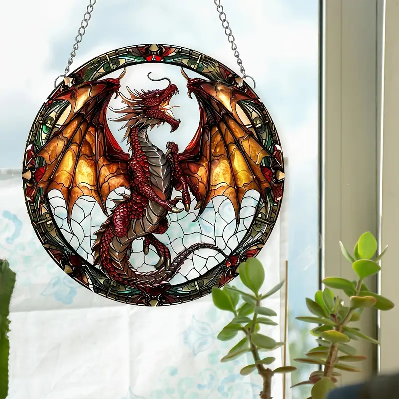 Dragon Stained Glass Light Catcher