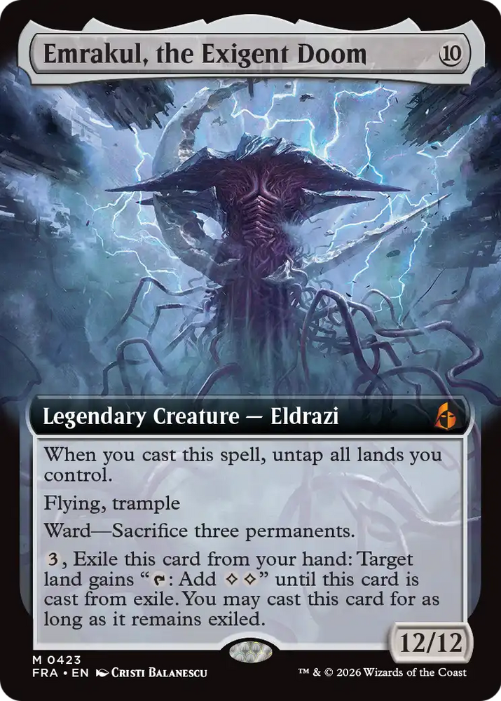 Emrakul, the Exigent Doom (Extended Art) [Reality Fracture]