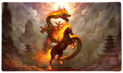 Dragon Shield Playmat – Fire Horse 2026