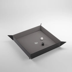 GameGenic - Magnetic Dice Tray Square (Black/Grey)