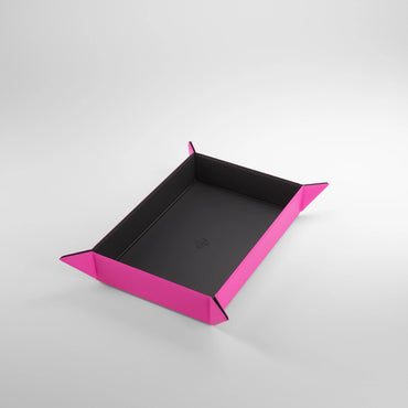 GameGenic - Magnetic Dice Tray Rectangular (Black/Pink