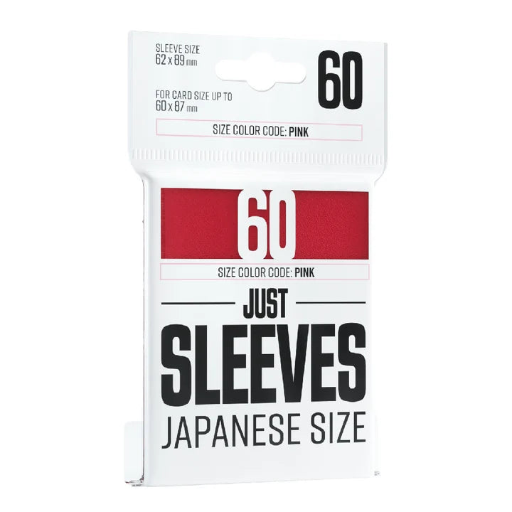 Just Sleeves - Japanese Sleeves 62 x 89 mm 60 (Red)