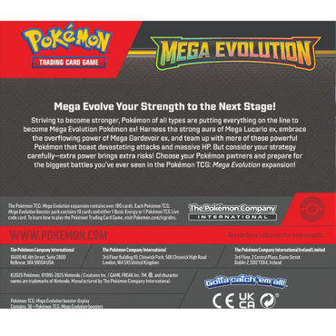 Pokémon: Mega Evolution - Booster BOX