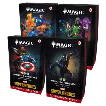MTG Marvel Super Heroes: Commander Deck (bundle of 4)