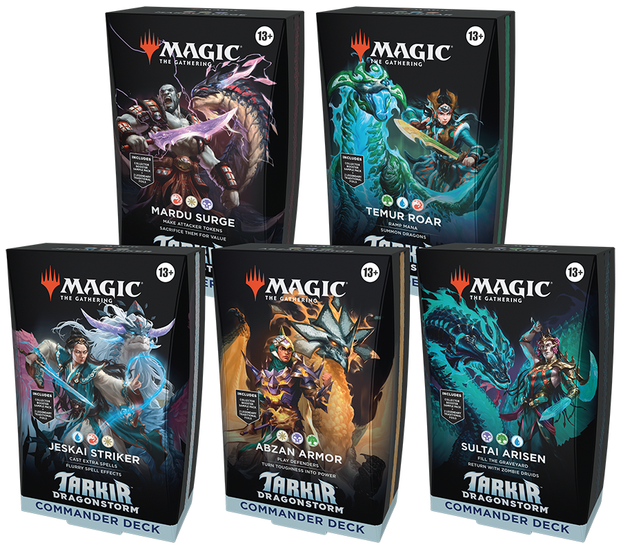 MTG Tarkir: Dragonstorm Commander Deck Bundle of 5 decks