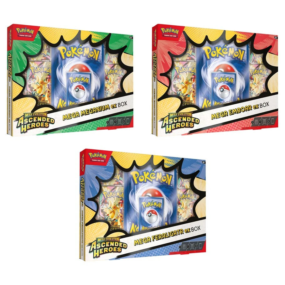 Pokémon TCG: Mega Evolution–Ascended Heroes ex Box (Random)