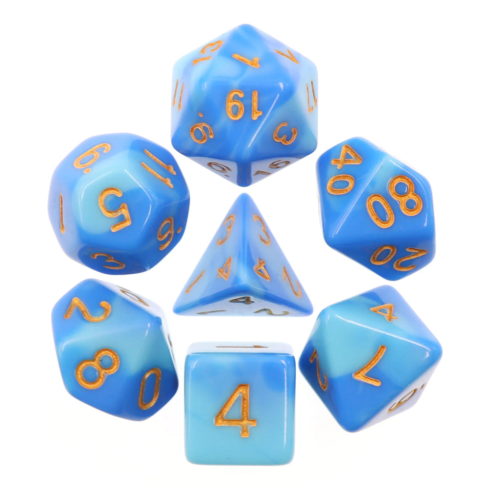 Battleground polyhedral dice sets blended