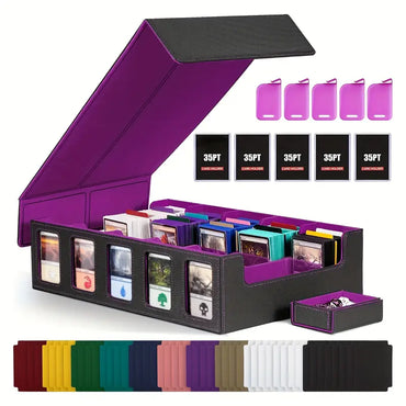 Card Storage Box 5 Window display 3000+ (Black Purple)