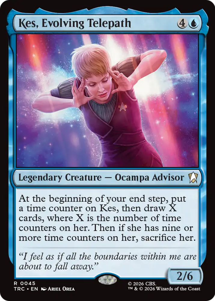 Kes, Evolving Telepath (Surge Foil) [Star Trek Commander]