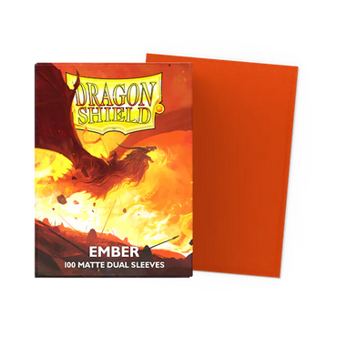 Dragon Shield Matte Dual- Ember Sleeves - (100ct) Standard Size