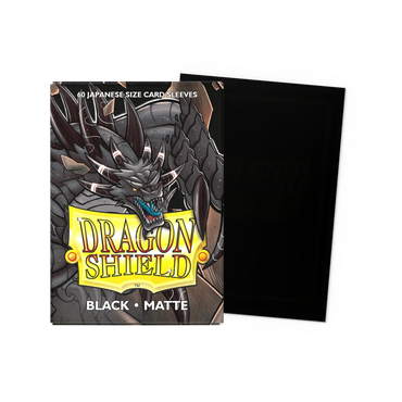 Dragon Shield Black - Matte Sleeves (JAPANESE SIZE)