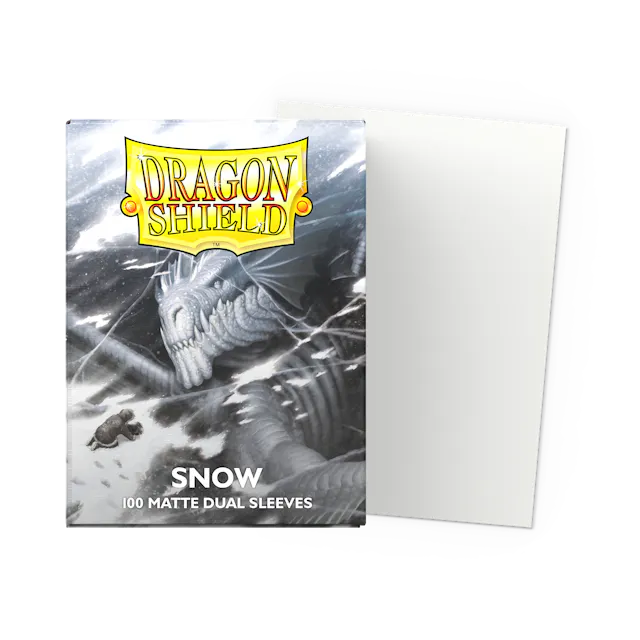 Dragon Shield Matte Dual - Snow Sleeves - (100ct) Standard Size