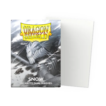 Dragon Shield Matte Dual - Snow Sleeves - (100ct) Standard Size