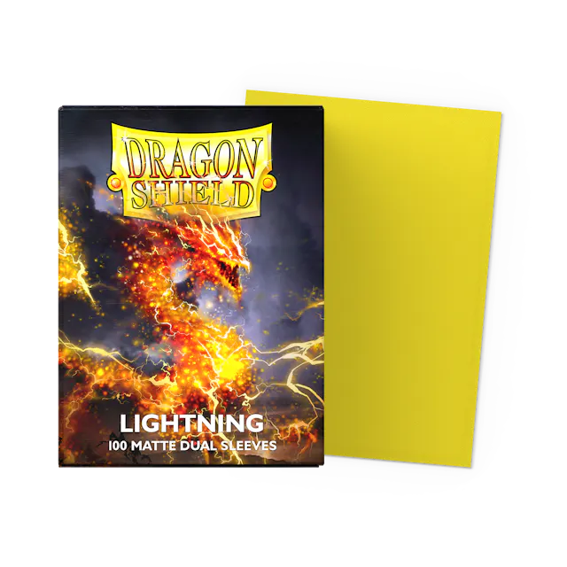 Dragon Shield Matte Dual - Lightning Sleeves - (100ct) Standard Size