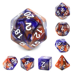 Battleground polyhedral dice sets blended