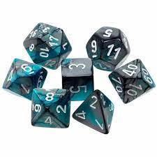 Gemini Steel-Teal with White 7 Die Set