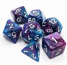 Battleground polyhedral dice sets blended