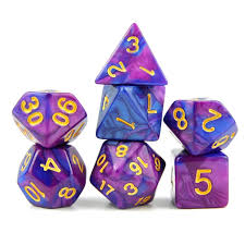 Battleground polyhedral dice sets blended