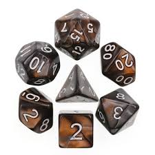 Battleground polyhedral dice sets blended