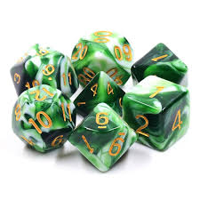Battleground polyhedral dice sets blended