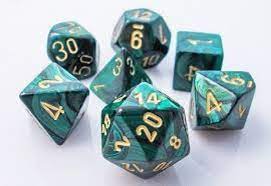 Scarab Jade with Gold 7 Die Set